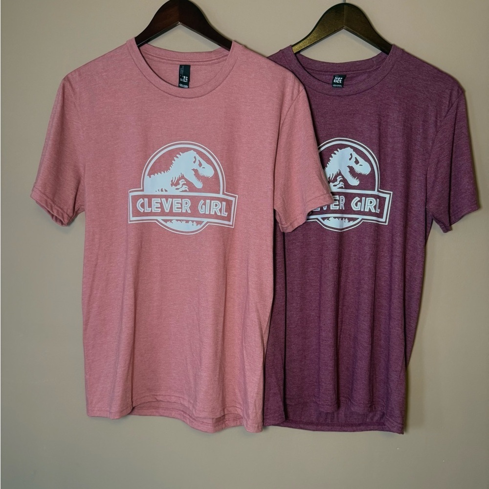 Jurassic Park Clever Girl graphic Tee - Dusty Rose / Mauve BN